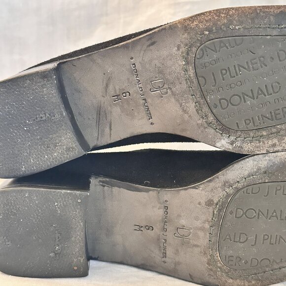 Donald J. Pliner Black Suede Slip on Loafer Women Size 6 - Picture 6 of 6